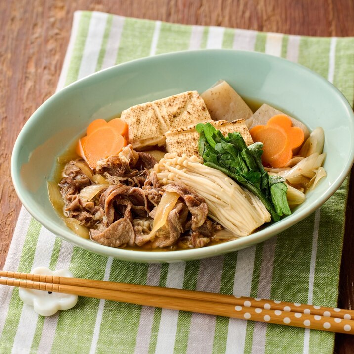 低糖質牛丼の具でヘルシー肉豆腐